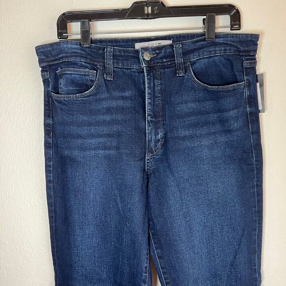 NWT New $288 Joe's High Rise Flare Jeans Size 32 Dark Wash Stretch - Picture 3 of 11